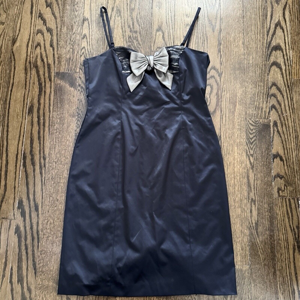 Nine West Womens Little Black Dress Size‎ 14 Formal Cocktail Minimalist Fitted